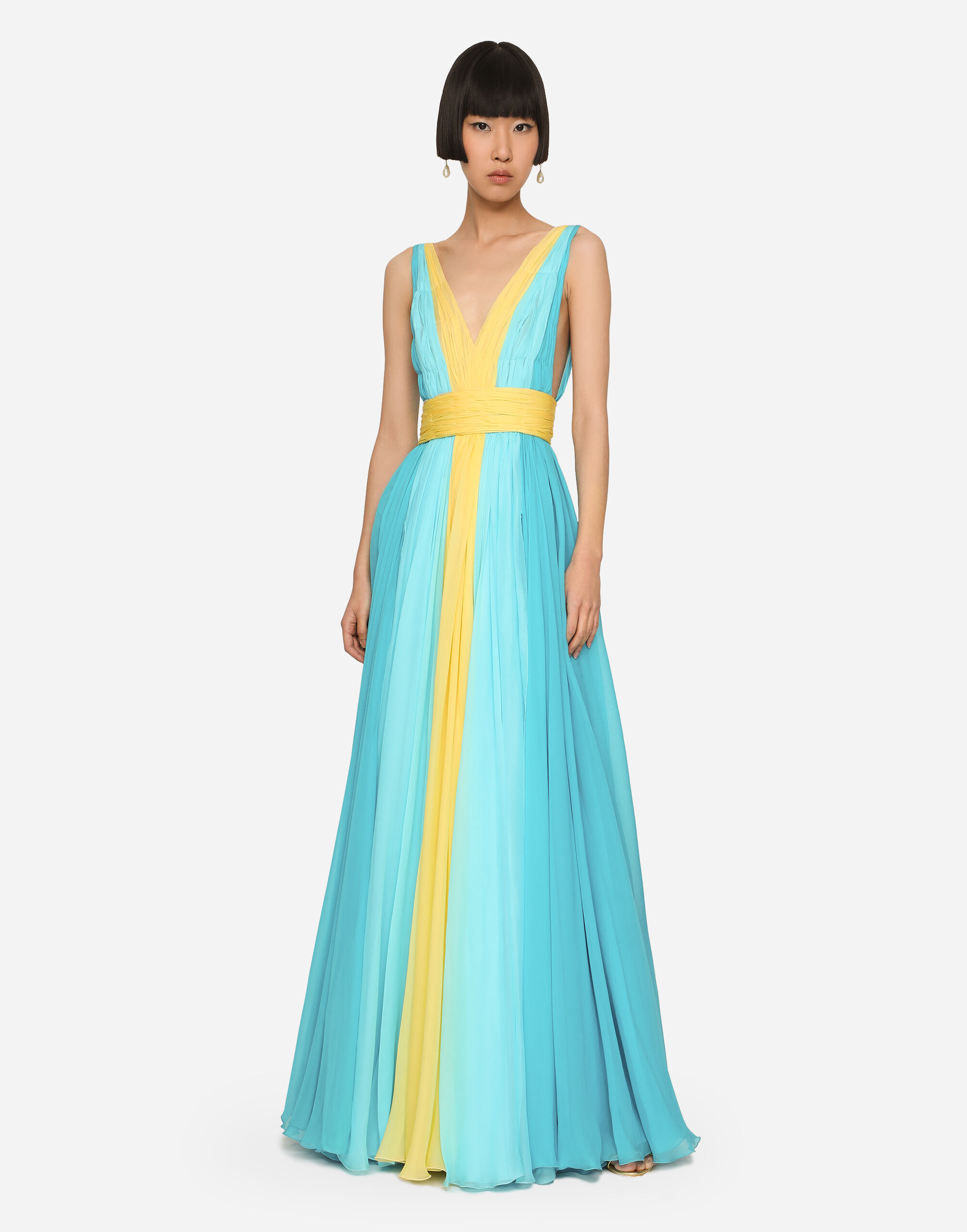 Multicolor chiffon dress 2025