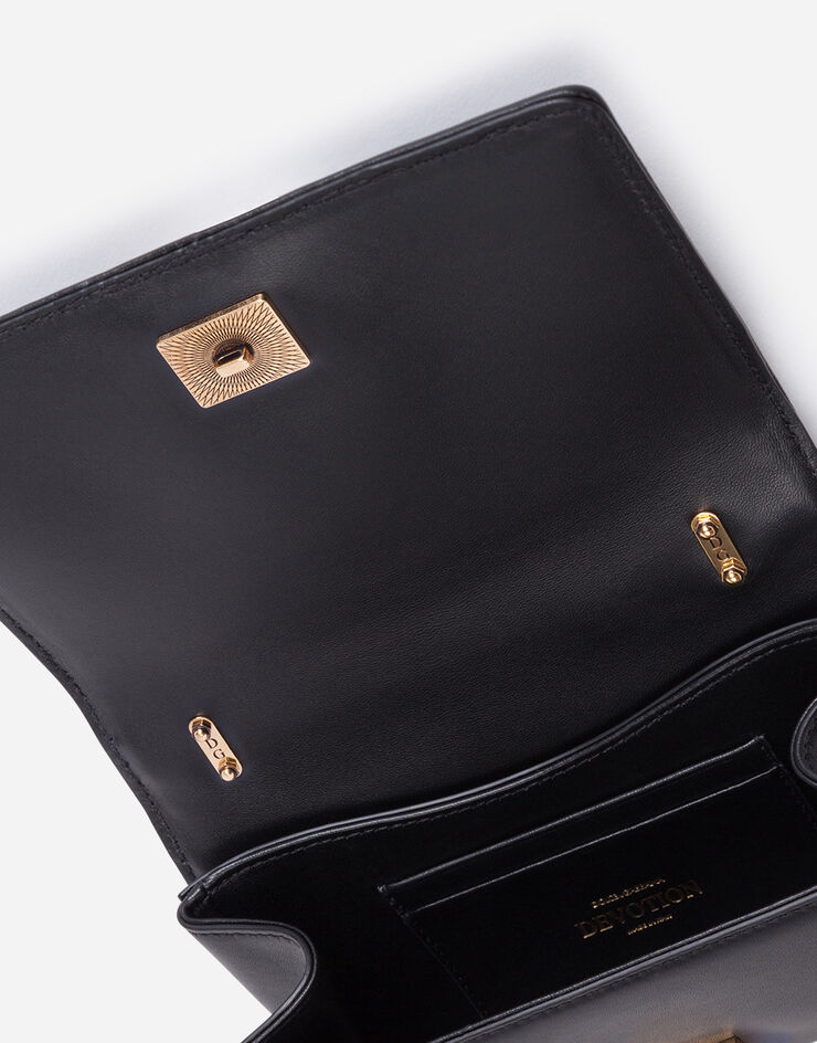 Dolce & Gabbana Small Devotion crossbody bag in quilted nappa leather Black BB6880AV967