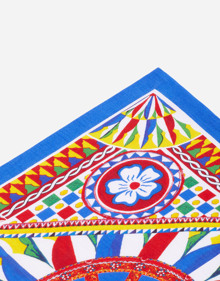 Dolce & Gabbana Set of 2 Linen Napkins Dolce & Gabbana Set of 2 Linen Napkins Multicolor TCGS05TCADN