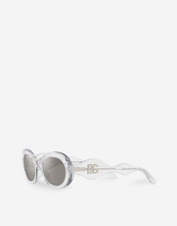 Dolce & Gabbana Солнцезащитные очки DG Crossed серебристый VG4006VP36G