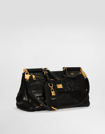 Dolce & Gabbana Borsa a mano My Sicily media in pelle di vitello Nero BB7782BZ964