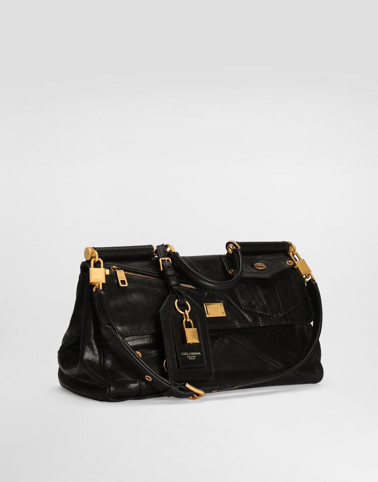 Dolce & Gabbana Borsa a mano My Sicily media in pelle di vitello Dolce & Gabbana Borsa a mano My Sicily media in pelle di vitello Nero BB7782BZ964