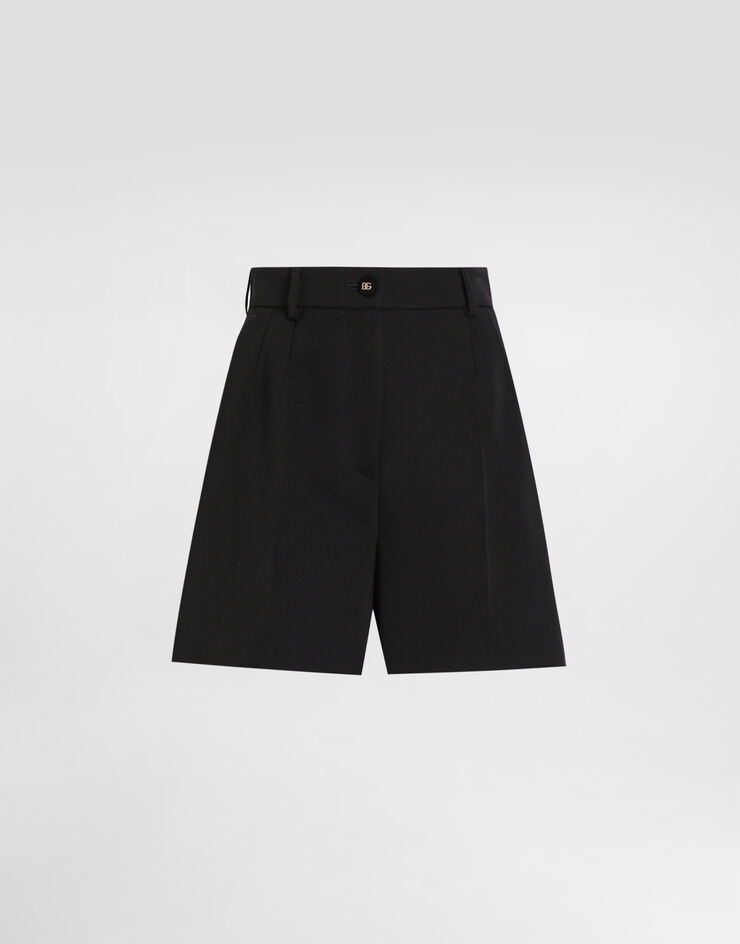 Dolce & Gabbana 羊毛华达呢短裤 黑 FTC9QTFU21E