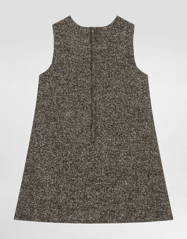 Dolce & Gabbana Vestido en tejido punteado de mezcla de lana Multicolor L54DJ1FMZAO