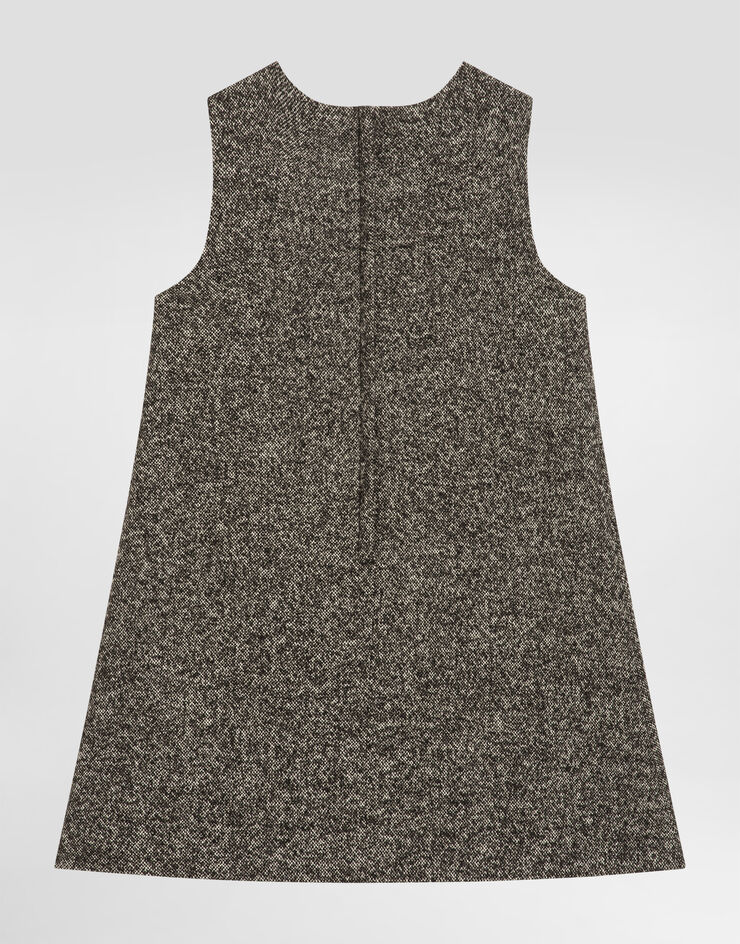 Dolce & Gabbana Dotted wool blend dress Multicolor L54DJ1FMZAO