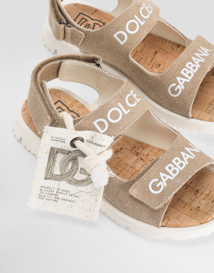 Dolce & Gabbana Canvas sandals Beige DA5345AW520