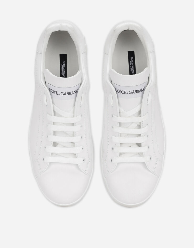 Dolce & Gabbana سنيكرز بورتوفينو من جلد عجل أبيض CS1772A1065
