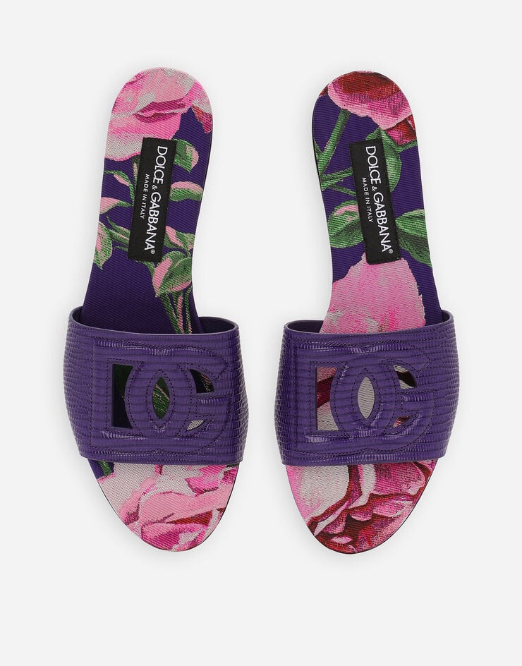 Dolce & Gabbana 小牛皮拖鞋 紫 CQ0436AS220