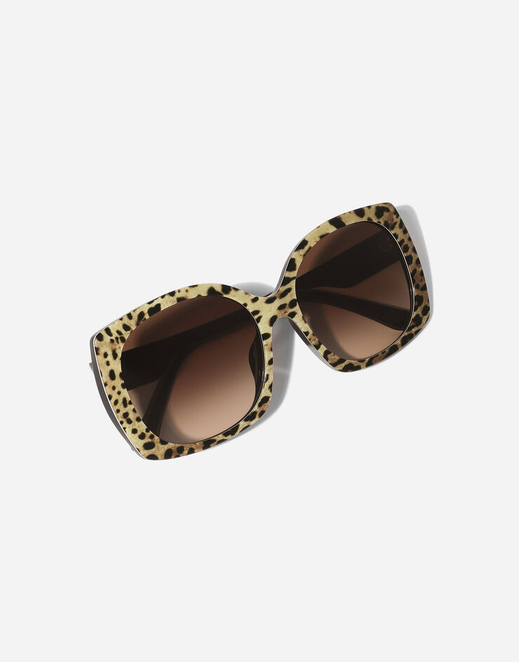 Dolce & Gabbana Gafas de sol Print family Estampado De Leopardo VG4385VP313