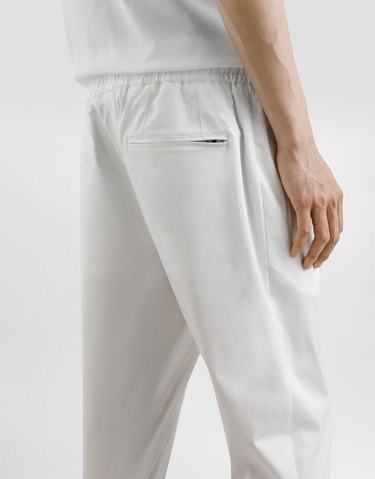 Dolce & Gabbana Cotton jogging pants with tag White GYACETFUFNV