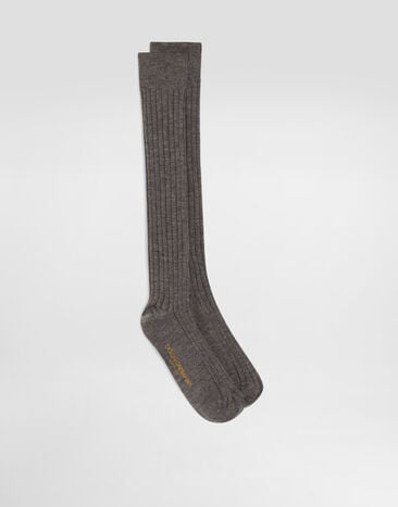 Dolce & Gabbana Ribbed socks Grey FXP06TJGMGM