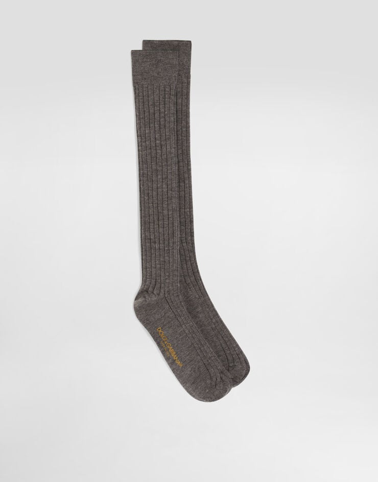 Dolce & Gabbana Ribbed socks Grey FXP06TJGMGM