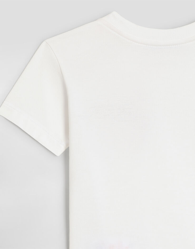 Dolce & Gabbana T-shirt en jersey avec logo Dolce & Gabbana T-shirt en jersey avec logo White L1JT7WG7P4Y