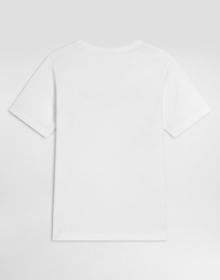 Dolce & Gabbana Jersey t-shirt with logo White L4JTHUG7QK5
