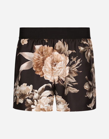 Dolce & Gabbana Floral-print silk shorts Print G031TTHI1SV