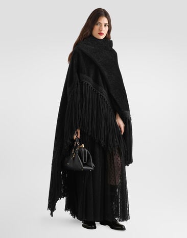 Dolce & Gabbana Wool cape Dolce & Gabbana Wool cape Black F0Y1TTHU2A4