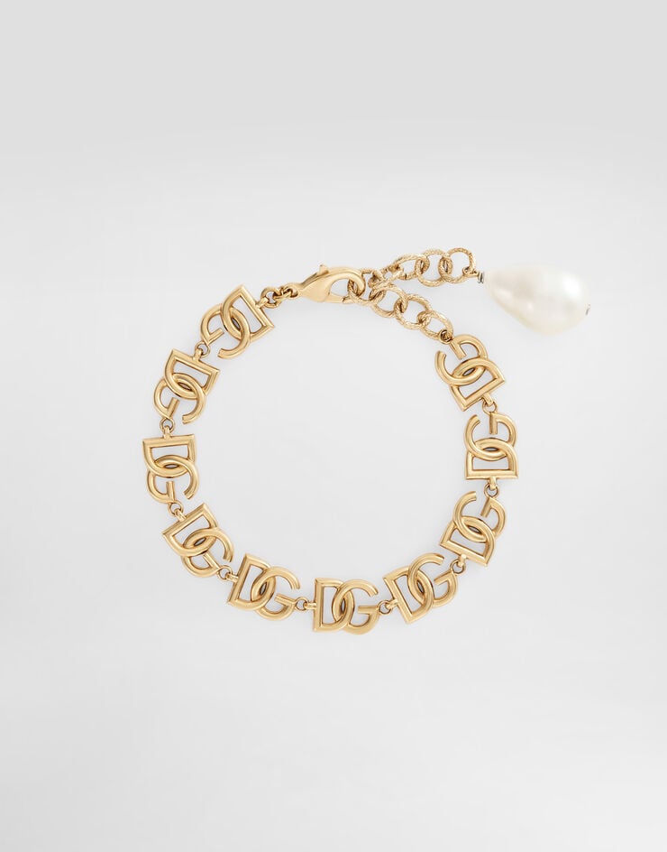 Dolce & Gabbana Bracciale multi logo DG Oro WBP6L3W1111