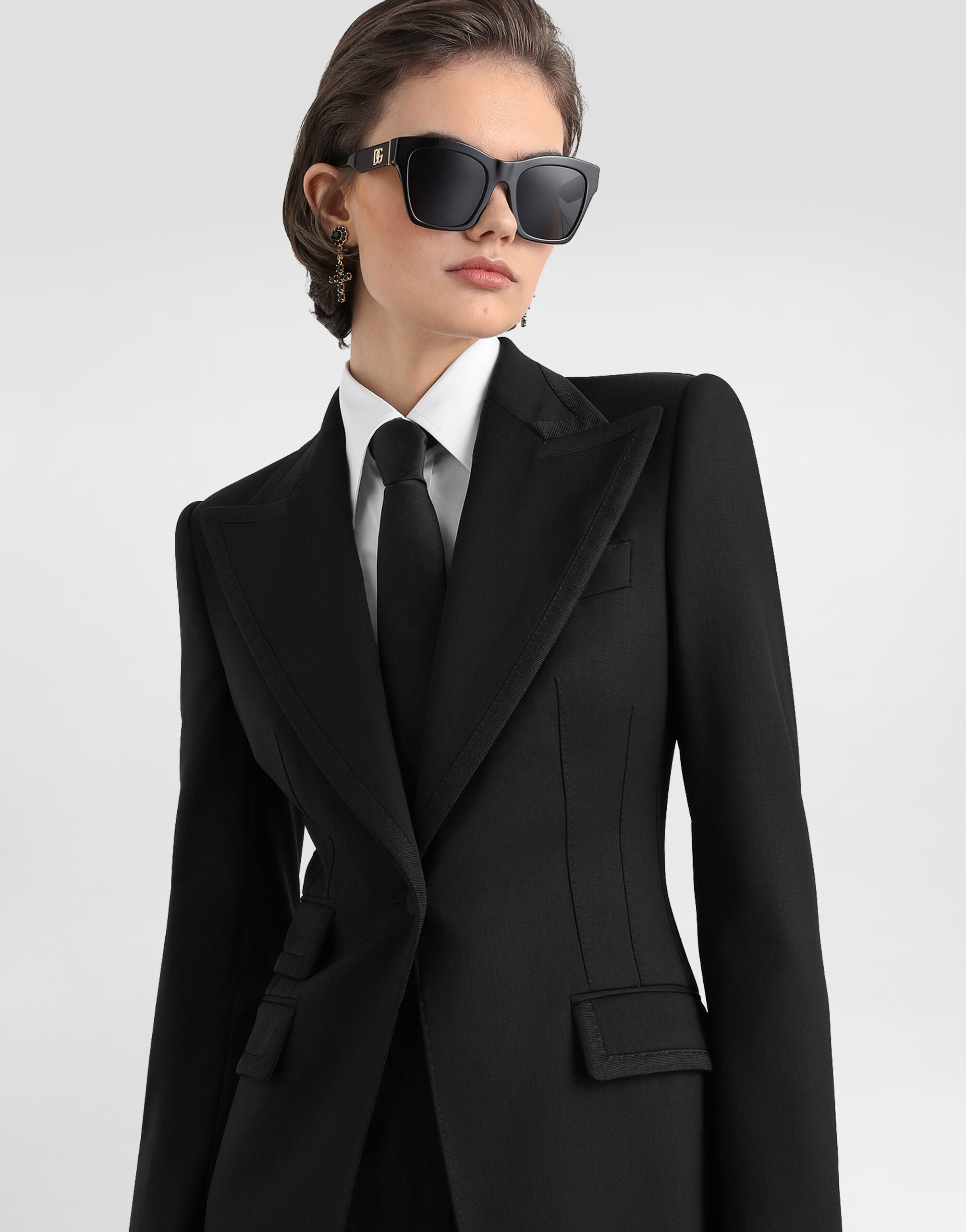 Turlington single-breasted jacket in bi-stretch twill - thumbnail 4