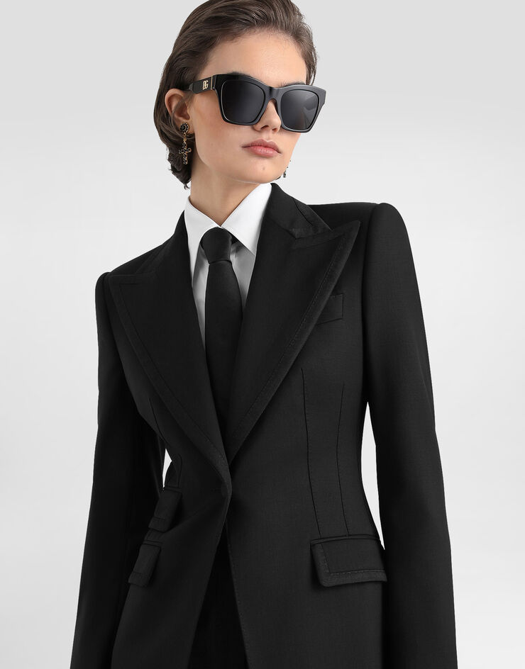 Dolce & Gabbana Turlington single-breasted jacket in bi-stretch twill Black F29EFTGDDFR