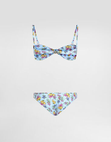Dolce & Gabbana Small floral-print bikini Multicolor O8A05JON0D2