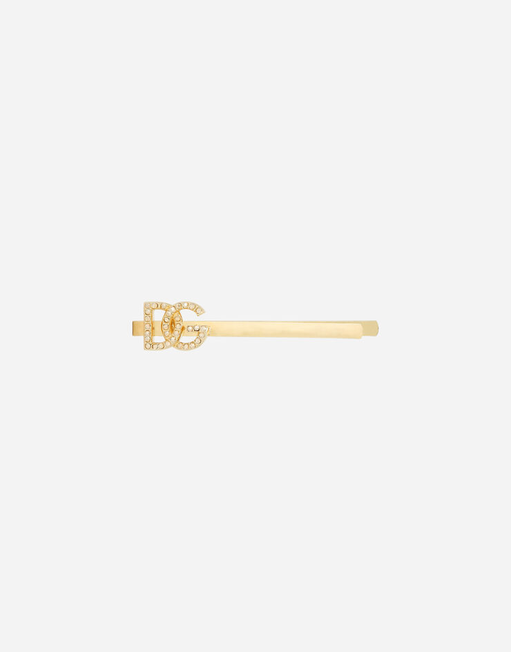 Dolce & Gabbana Hair clip with DG logo Gold WHP6J2W1111