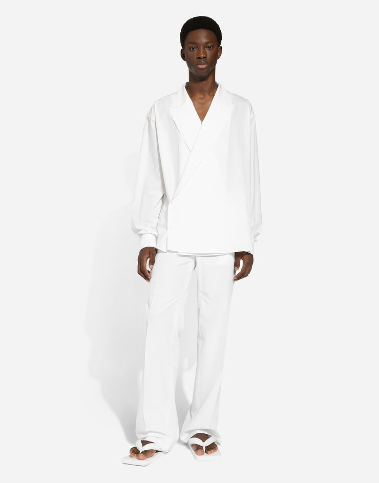 Dolce & Gabbana Camisa oversize de algodón Blanco G5LI3TFU5T9