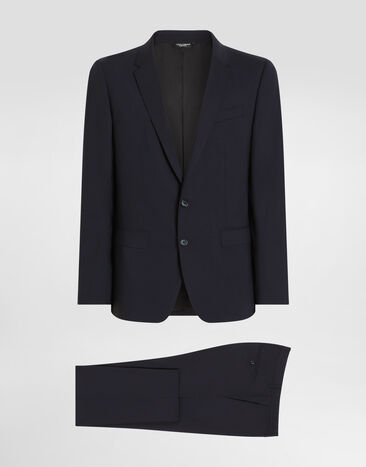 Dolce & Gabbana Stretch wool Martini-fit suit Blue GK0EMTGF874
