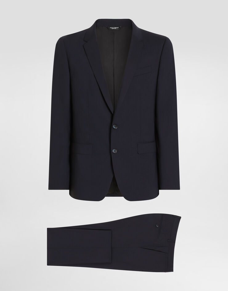 Dolce & Gabbana Stretch wool Martini-fit suit Blue GK0EMTGF874