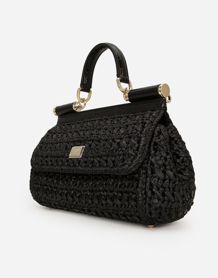 Dolce & Gabbana Elongated Sicily handbag Black BB7652A4666