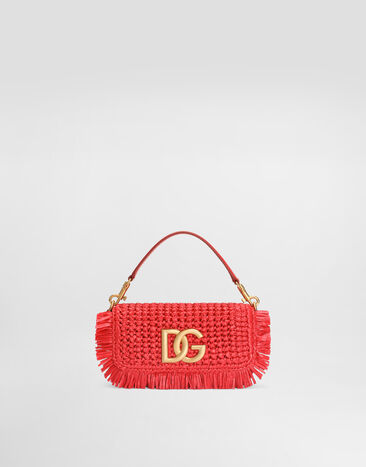 Dolce & Gabbana 3.5 shoulder bag in raffia Red BB7836A0438