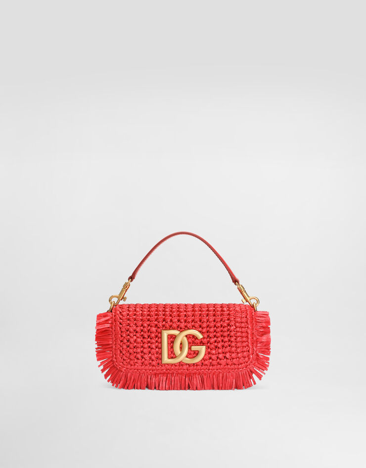 Dolce & Gabbana 3.5 shoulder bag in raffia Red BB7836A0438