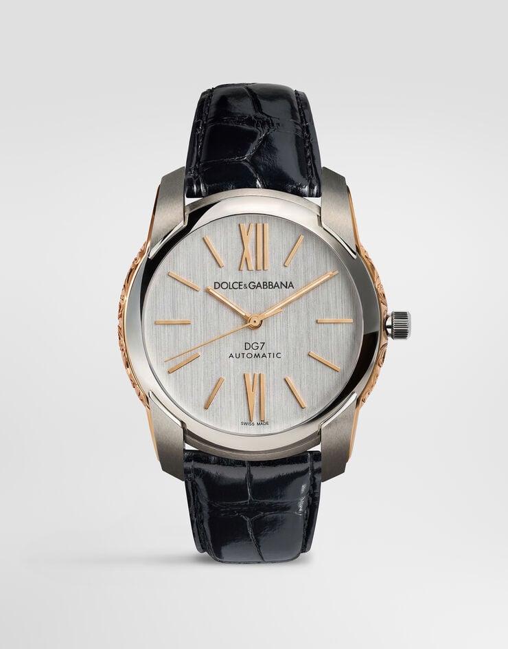 Dolce & Gabbana DG7 Gattopardo watch Dolce & Gabbana DG7 Gattopardo watch Silver/Black WWEE1MWWS10
