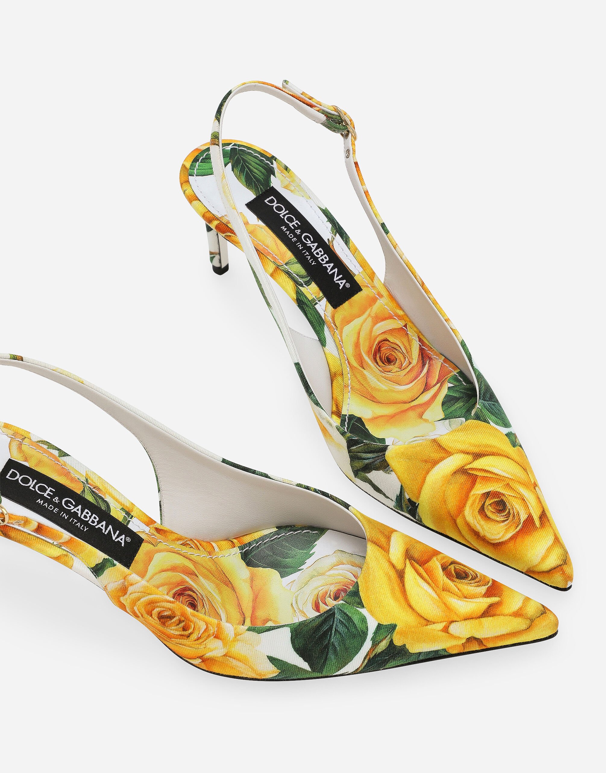 Gabardine slingbacks in Print for Women Dolce Gabbana US