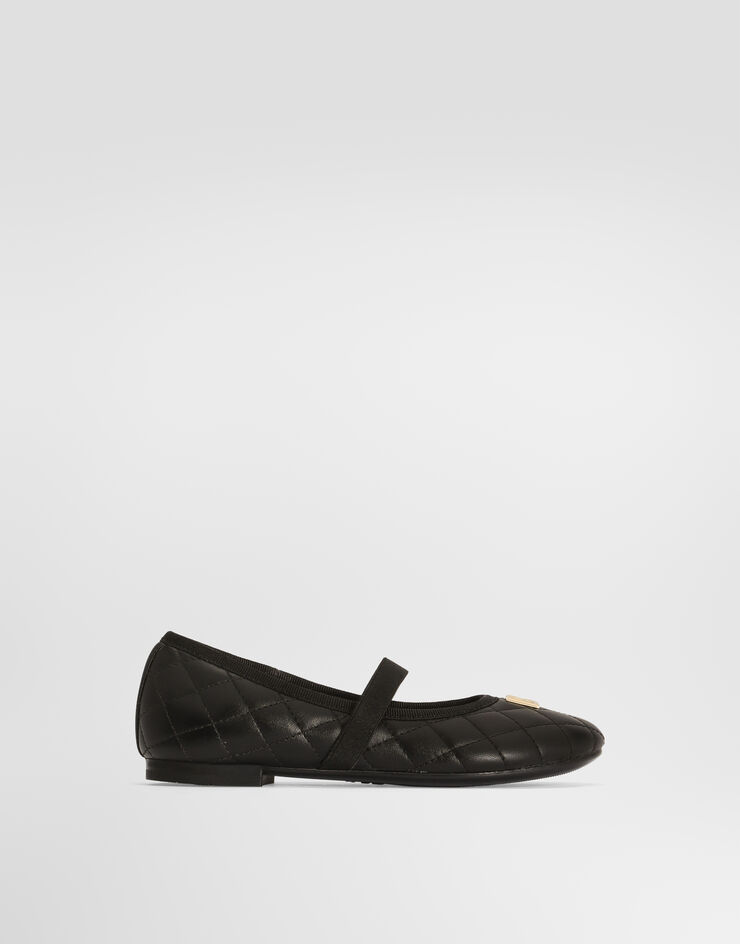 Dolce & Gabbana 芭蕾平底鞋 纳帕皮革 Black D11433A0988
