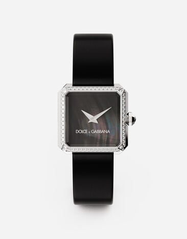 Dolce & Gabbana Sofia steel watch with colorless diamonds Black BE1503AW576