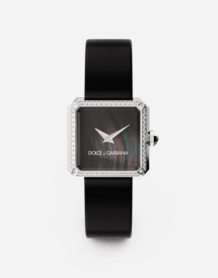 Dolce & Gabbana Reloj Sofia en acero con diamantes incoloros Negro WWJC2SXCMDT