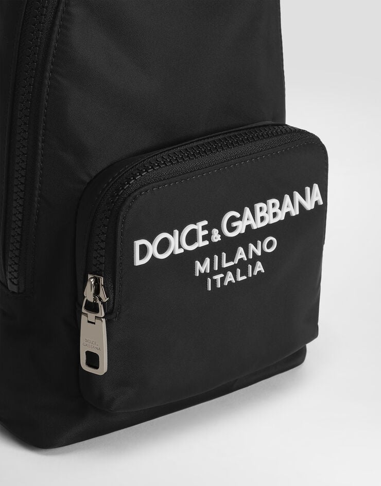 Dolce & Gabbana Mochila con bandolera de nailon Negro BM2295AG182