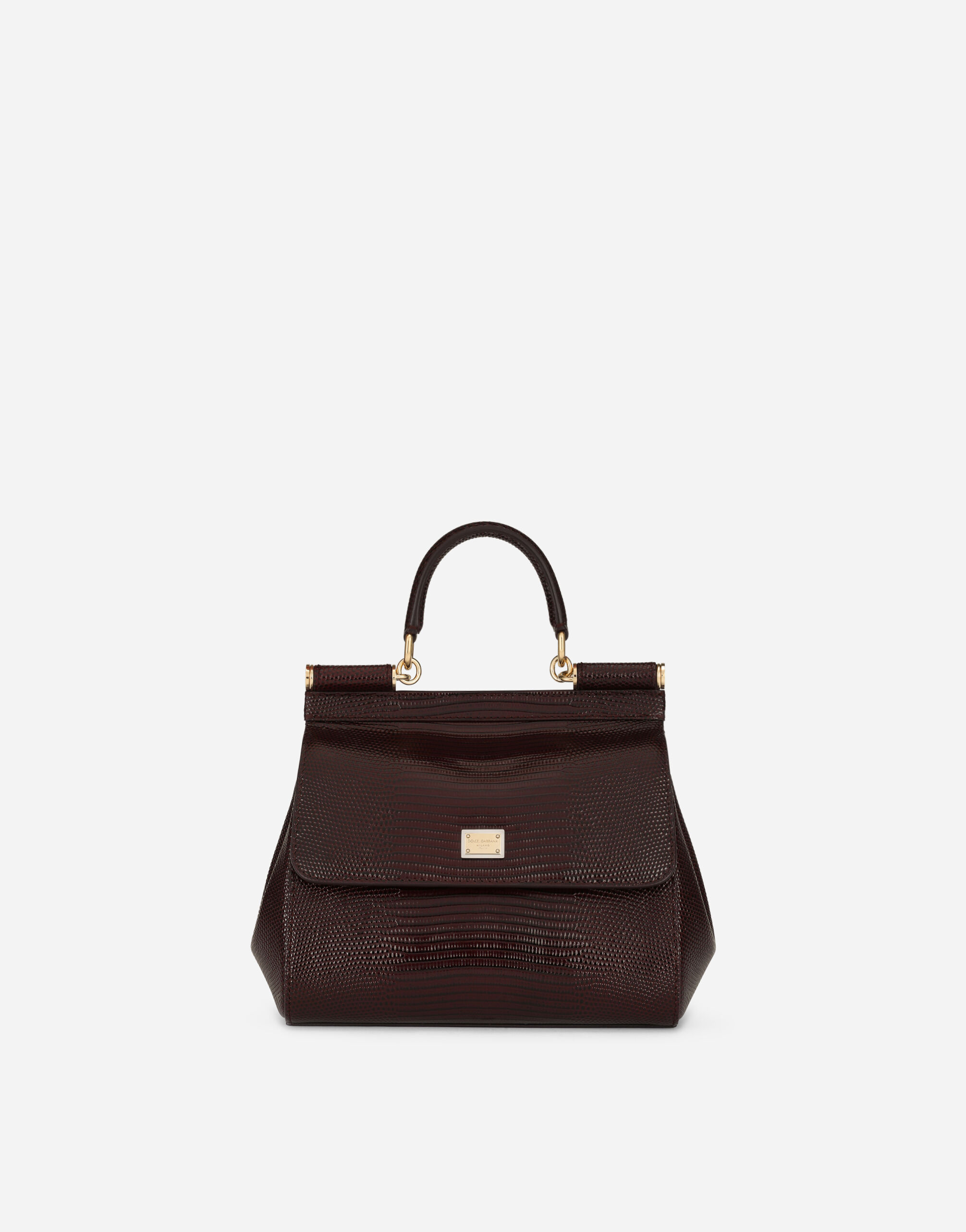 Medium Sicily handbag in Bordeaux for Dolce Gabbana US