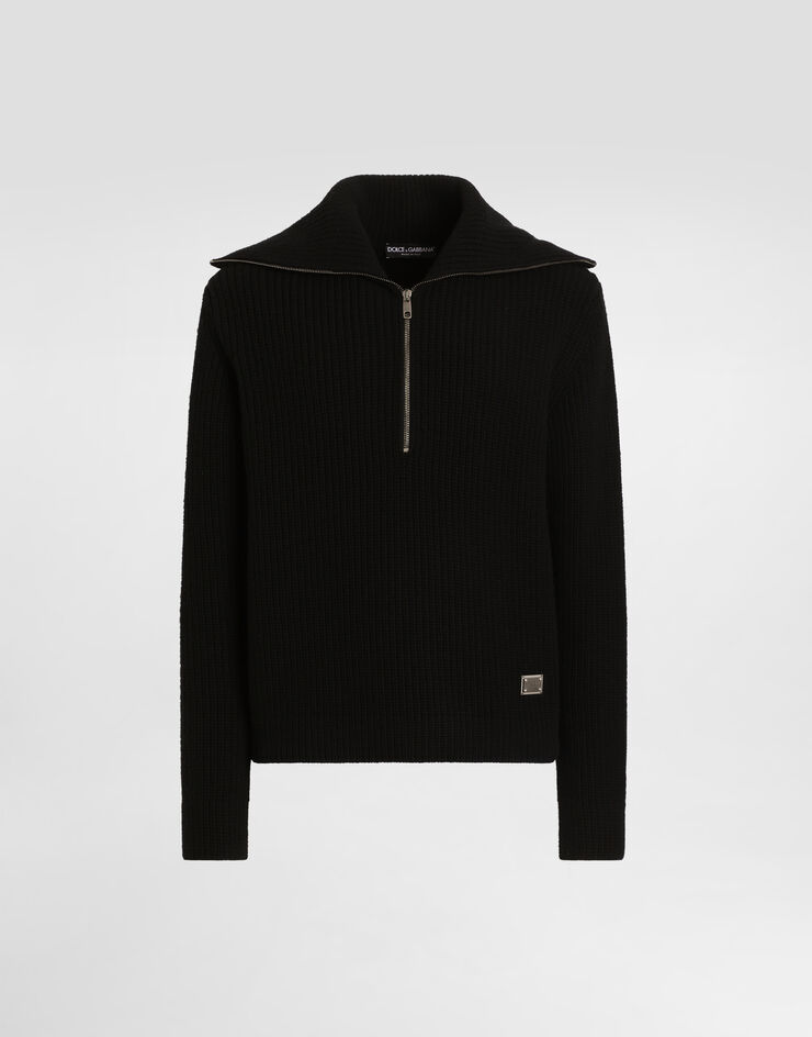 Dolce & Gabbana Wool cardigan with tag Black GXW42TJCVWK