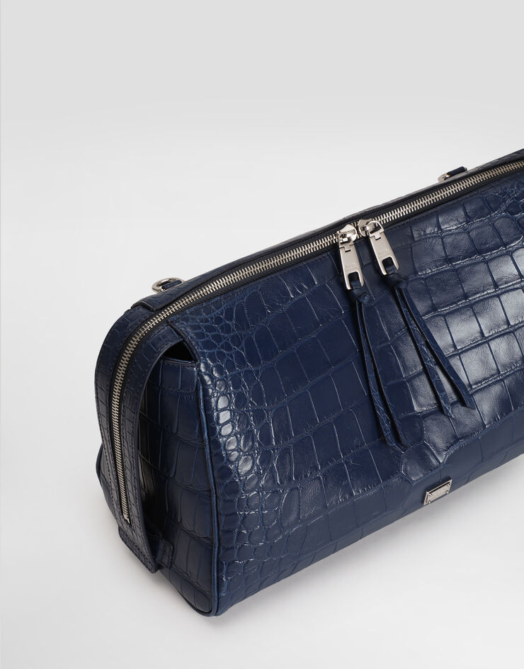 Dolce & Gabbana Vittoria alligator crossbody bag Denim BM2190A2T69