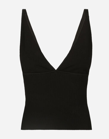 Dolce & Gabbana Viscose-knit vest top Print F6JJYTFSUBH