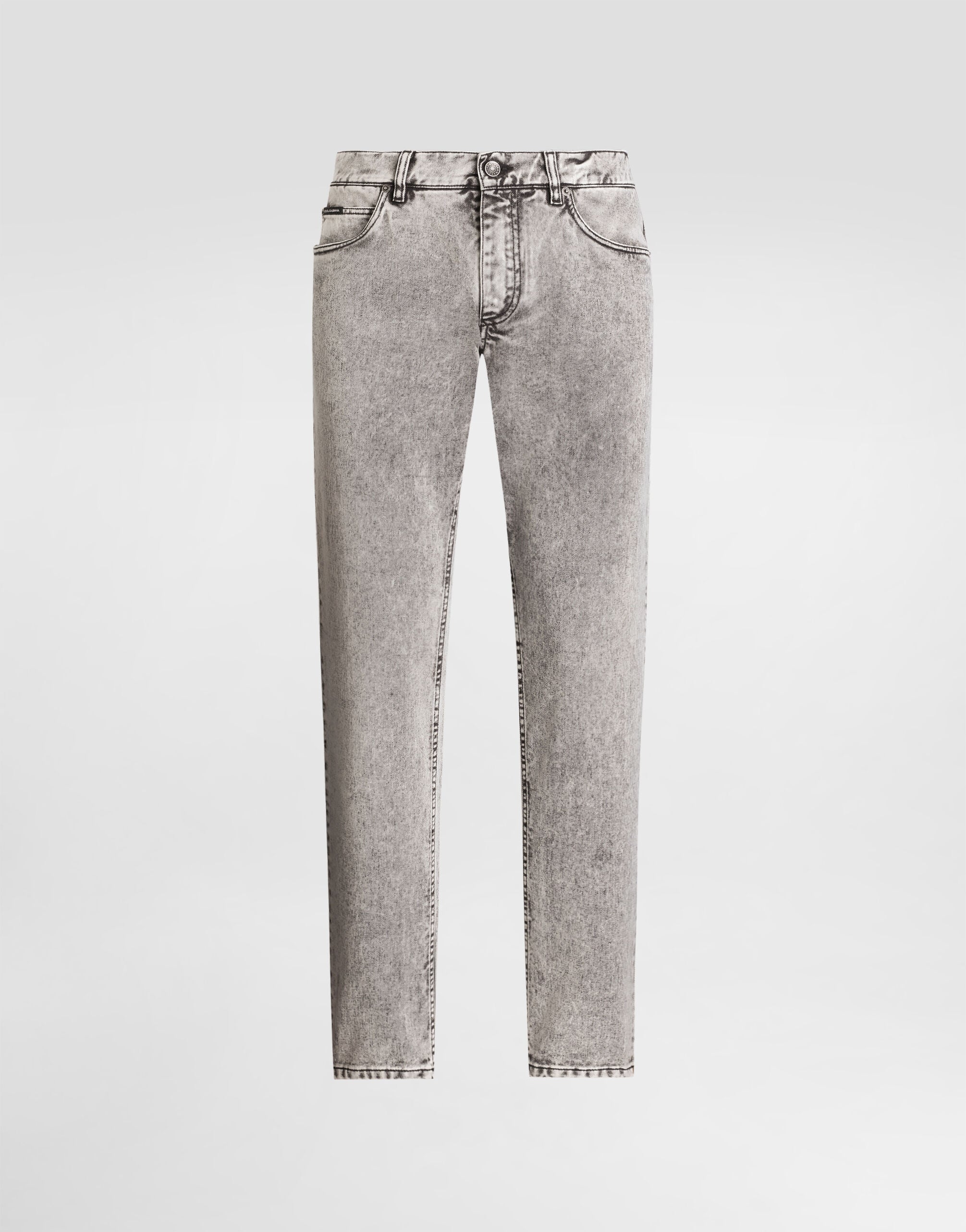 Regular cotton jeans in Multicolor for Men | Dolce&Gabbana® US