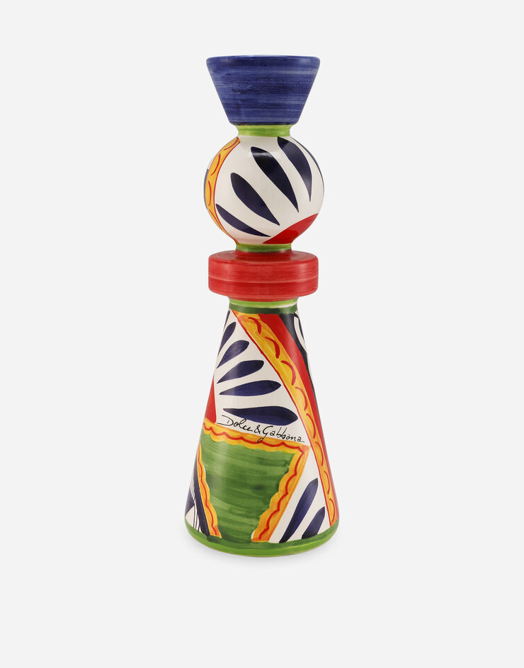 Dolce & Gabbana Ceramic Candle Holder large Multicolor TCC186TCACD