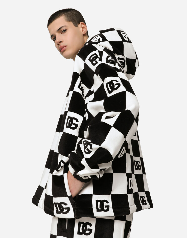 Dolce & Gabbana FELPA CON CAPPUCCIO Multicolore G9YJ1TFU77G