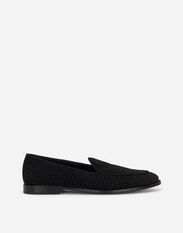 Dolce & Gabbana Velvet slippers Black A50596A8034