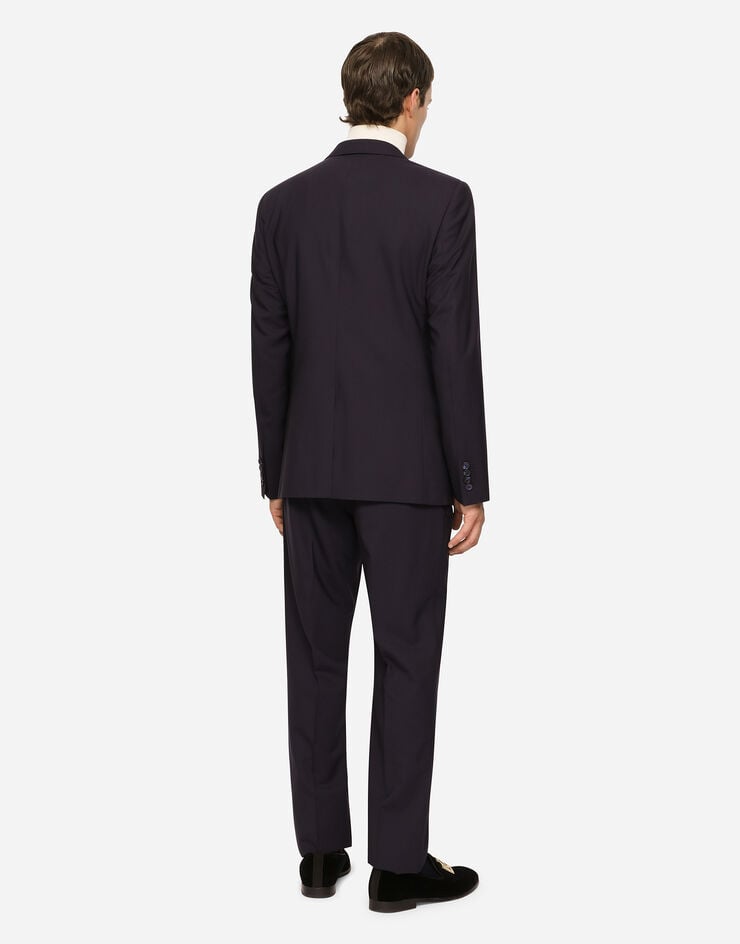 Dolce & Gabbana Stretch wool three-piece Martini-fit suit Dolce & Gabbana Stretch wool three-piece Martini-fit suit Blue GK97MTFUBEC