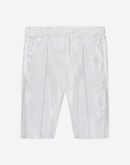 Dolce & Gabbana Silk shantung dress pants White L0EGC3LK062