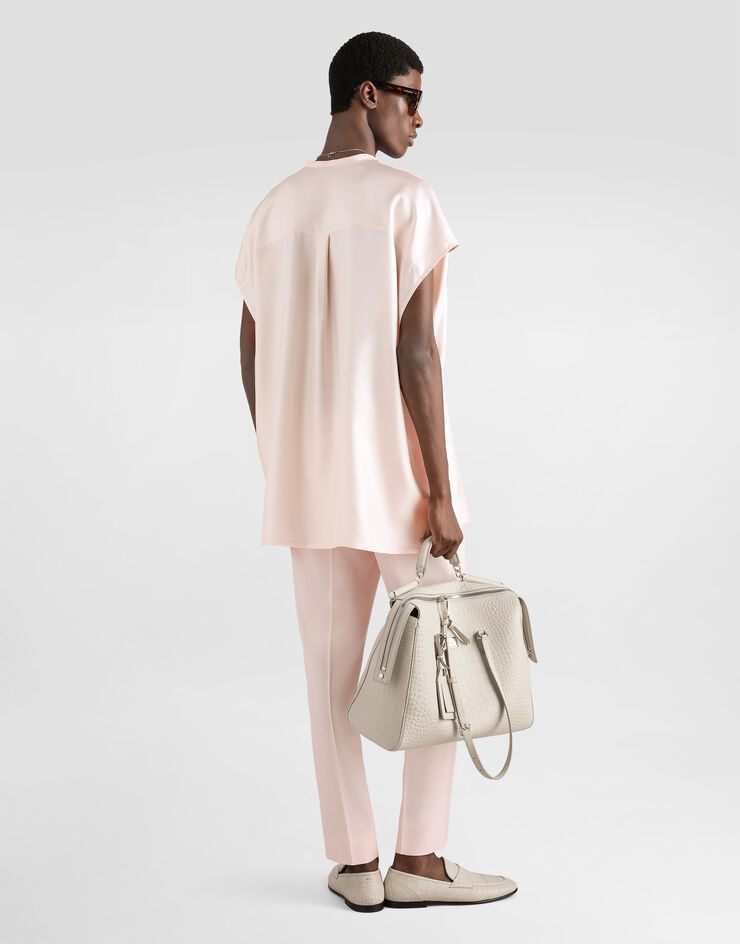 Dolce & Gabbana Hemd aus seidenem twill Dolce & Gabbana Hemd aus seidenem twill Pink G5MZ6TFU1XB