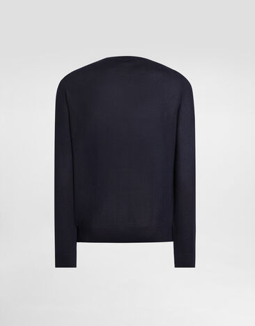 Dolce & Gabbana Cashmere cardigan with buttons Blue GXV87TJBW05