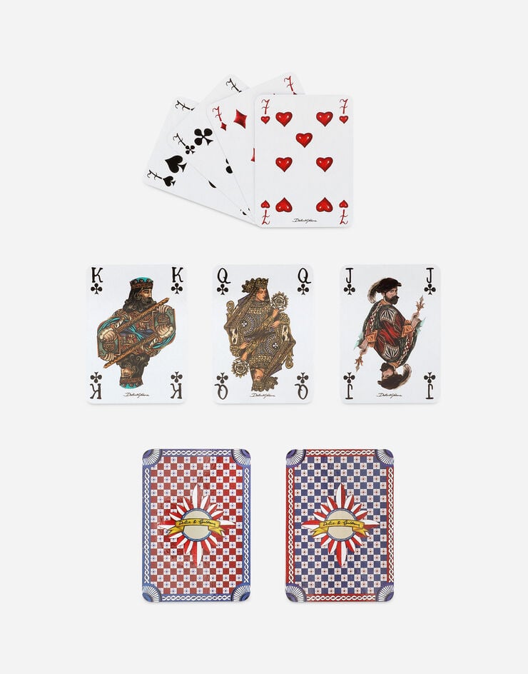 Dolce & Gabbana Poker Cards Dolce & Gabbana Poker Cards Multicolor TCC205TCAG1